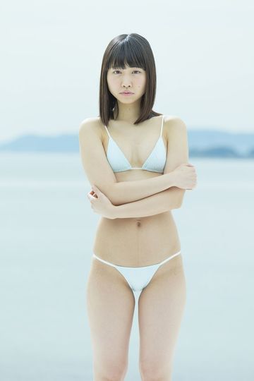 crepe 高岡未來 Light blue swimwear-27P