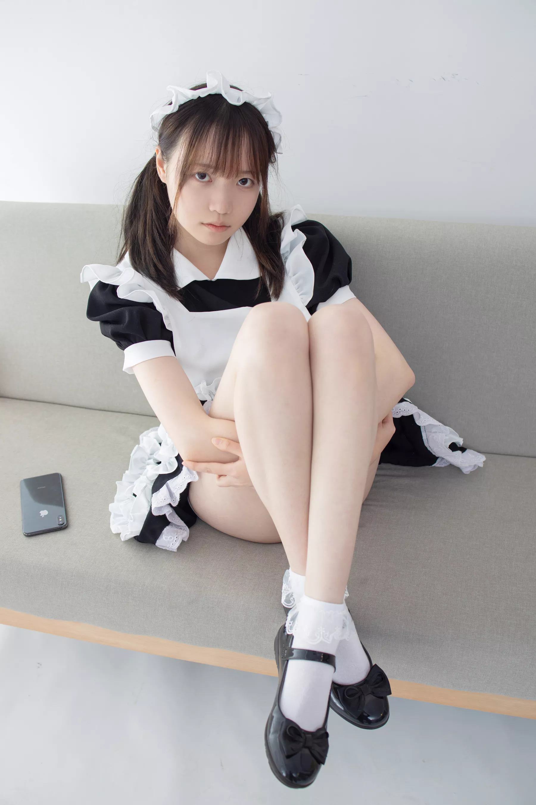 森萝财团写真-[JKFUN-053]蕾丝花边短袜女仆Aika